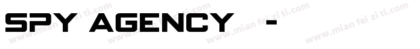 spy agency普通字体转换